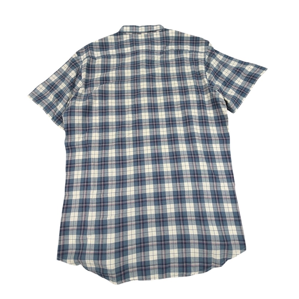 J Press Trunk Club Mens Shirt Short Sleeve Button Down Plaid Cotton XL - Picture 2 of 4